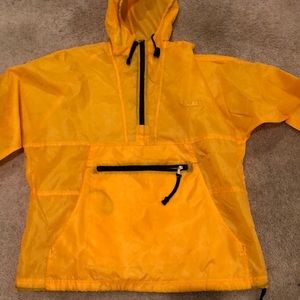 Yellow Pullover Windbreaker